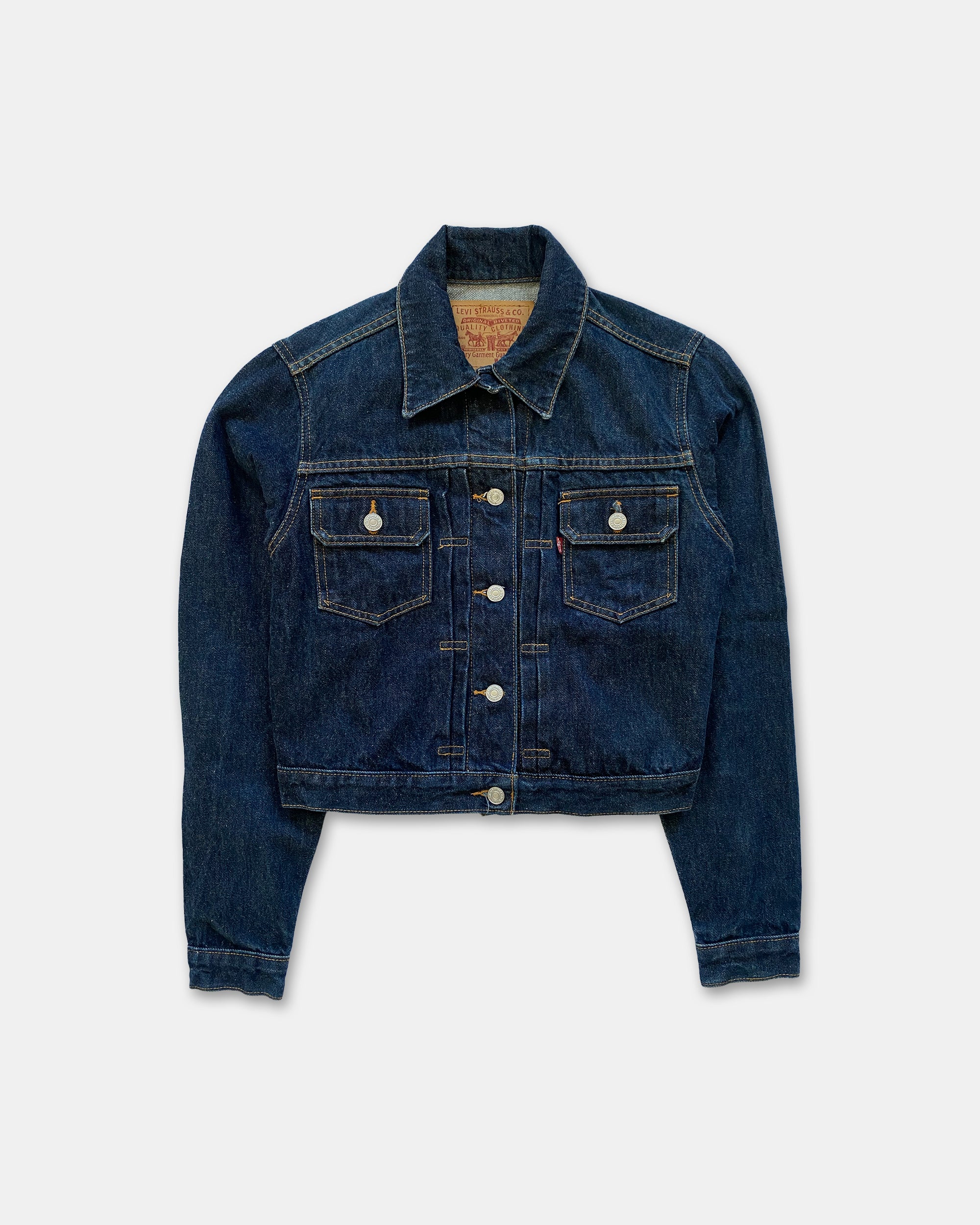 2000'S Levi's Euro Model Denim Jacket, Men's Size L cotton blue type Vintage Second Hand