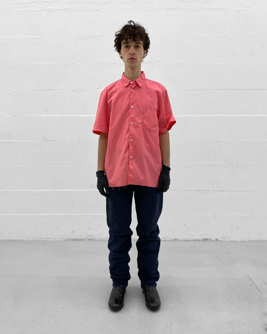 Comme des Garçons Shirt 2000s Short Sleeve Shirt Pink