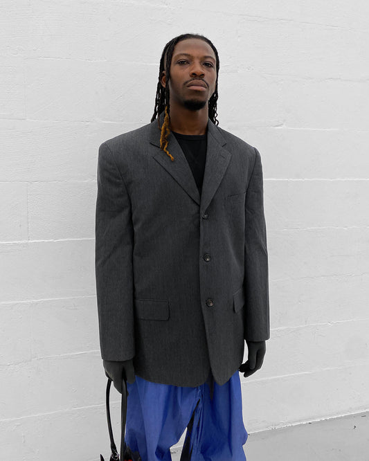 Comme des Garçons Homme Plus 1993 Wool Blazer Jacket Grey