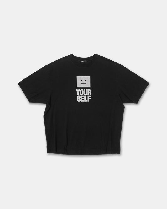 Acne Studios SS2022 Oversized Face Yourself T-Shirt Black