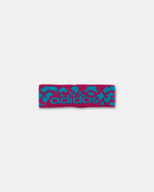 Adidas 1980s Ski Headband Pink Turquoise