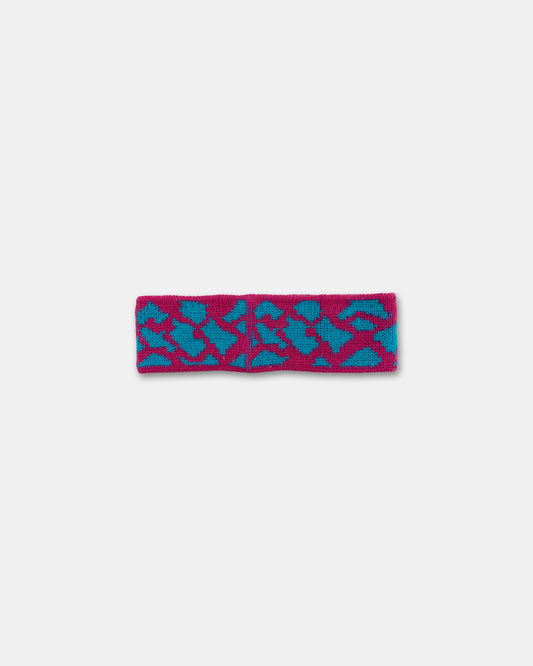 Adidas 1980s Ski Headband Pink Turquoise