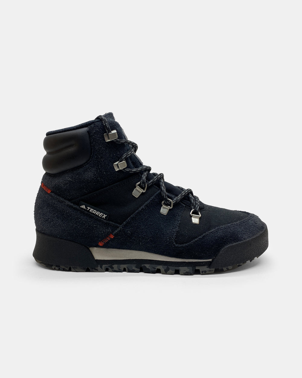 Adidas 2020 Terrex Snowpitch Cold Hiking Suede Leather Boots Black Navy