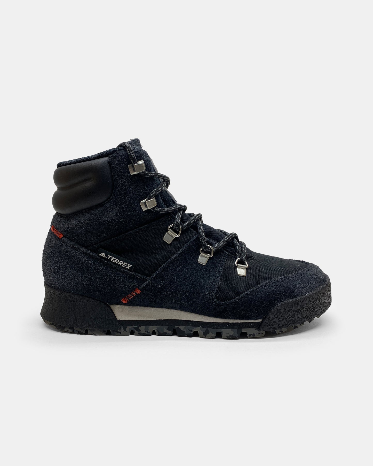 Adidas 2020 Terrex Snowpitch Cold Hiking Suede Leather Boots Black Navy