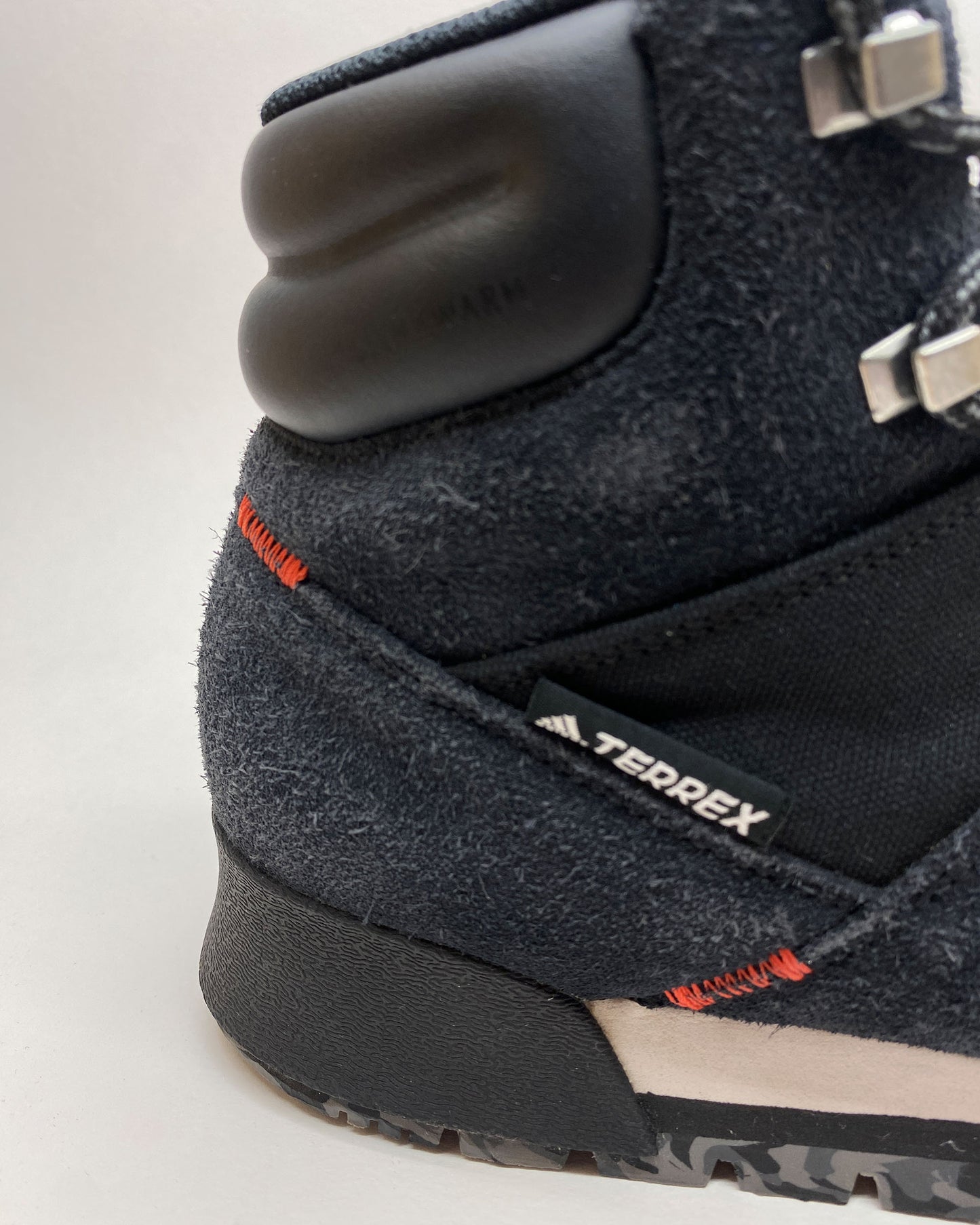 Adidas 2020 Terrex Snowpitch Cold Hiking Suede Leather Boots Black Navy