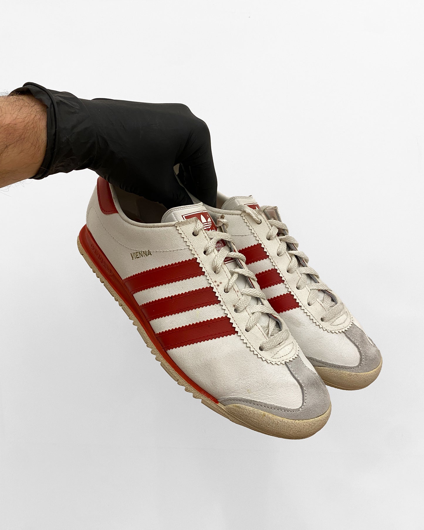 Adidas 1970s Made in West-Germany Vienna Sneaker White Red