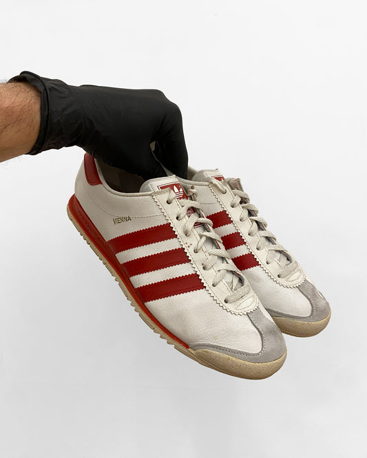 Adidas 1970s Made in West-Germany Vienna Sneaker White Red