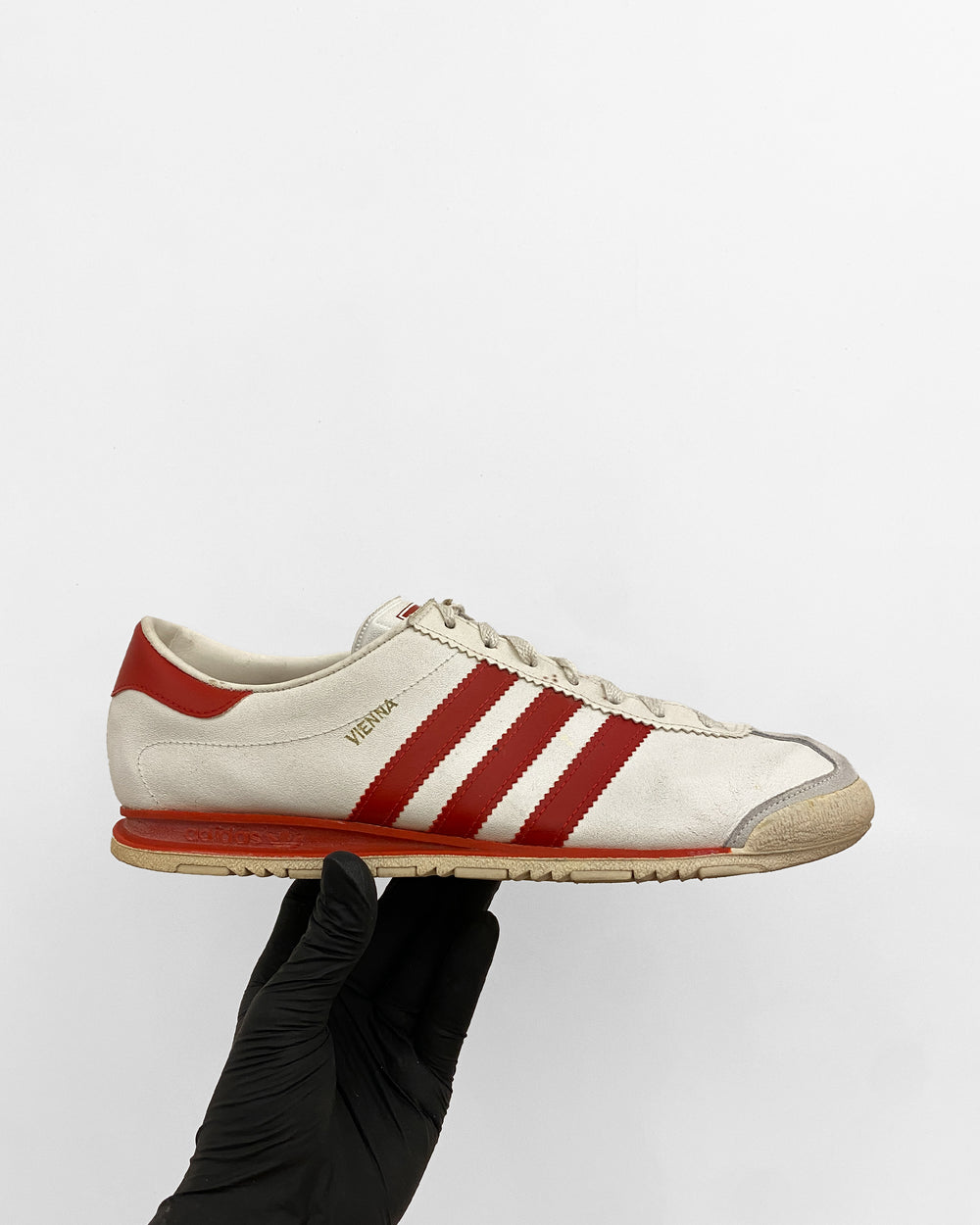 Adidas 1970s Made in West-Germany Vienna Sneaker White Red