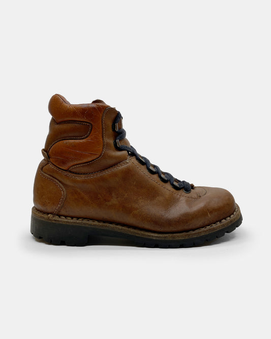 Adidas 1970s Vibram Sole Leather Hiking Boots Brown