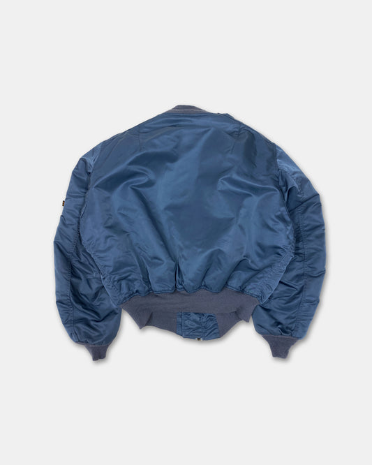 Alpha Industries 1990s Made in USA U.S. Air Force MA-1 Bomber Jacket Petrol