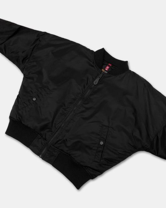 Alpha Industries 2020s Broad-Shouldered MA-1 Bomber Jacket Black