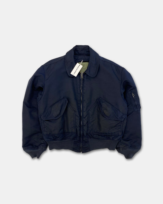 Alpha Industries 1990s Made in USA CWU 45 P Bomber Jacket Navy