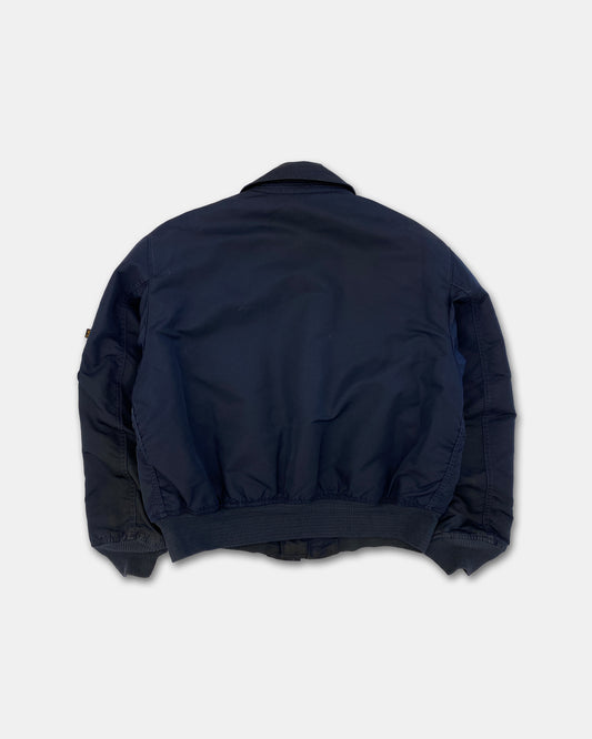 Alpha Industries 1990s Made in USA CWU 45 P Bomber Jacket Navy