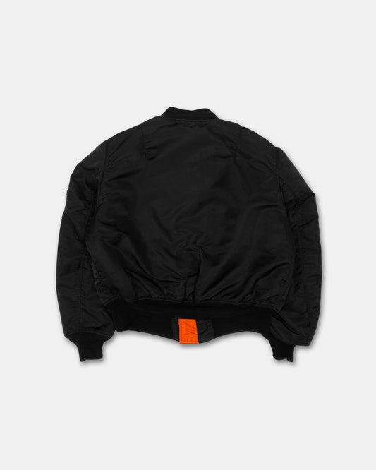 Alpha Industries 1990s Made in USA MA-1 Bomber Jacket Black