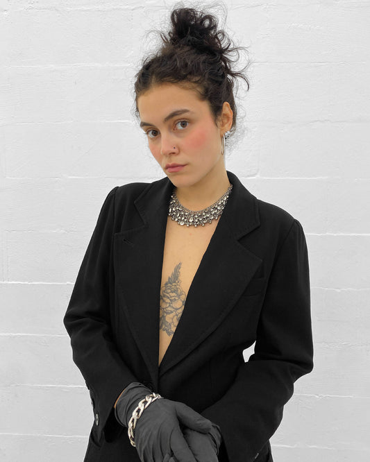 Ann Demeulemeester AW1987 Wool Coat Black