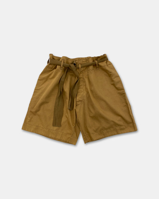Armani Jeans 1990s Adjustable Oversized Shorts Camel