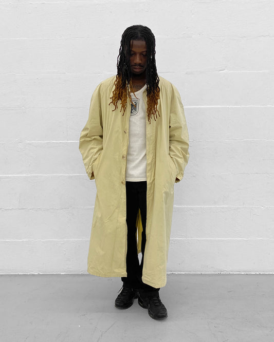 Giorgio Armani Le Collezioni 1990s Light Cotton Coat Light Beige