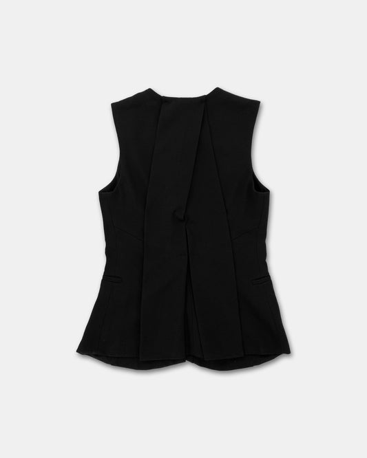 Emporio Armani 2010s Knit Wool Vest Black