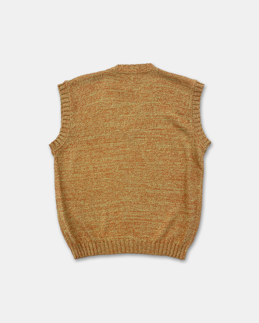 Emporio Armani 1980s Knit Sweater Vest Orange
