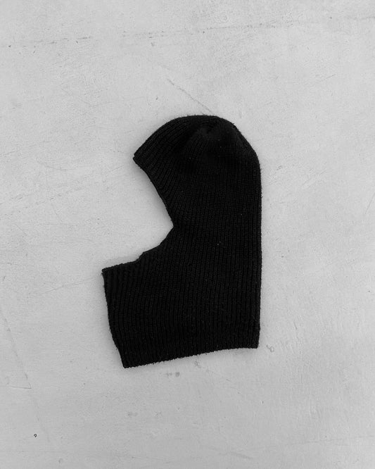 Vintage 1980s Made in USA Balaclava Black