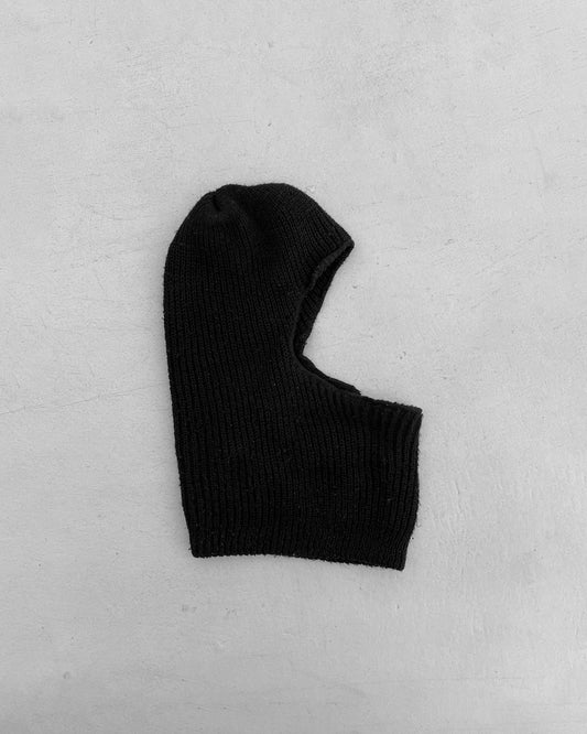 Vintage 1980s Made in USA Balaclava Black