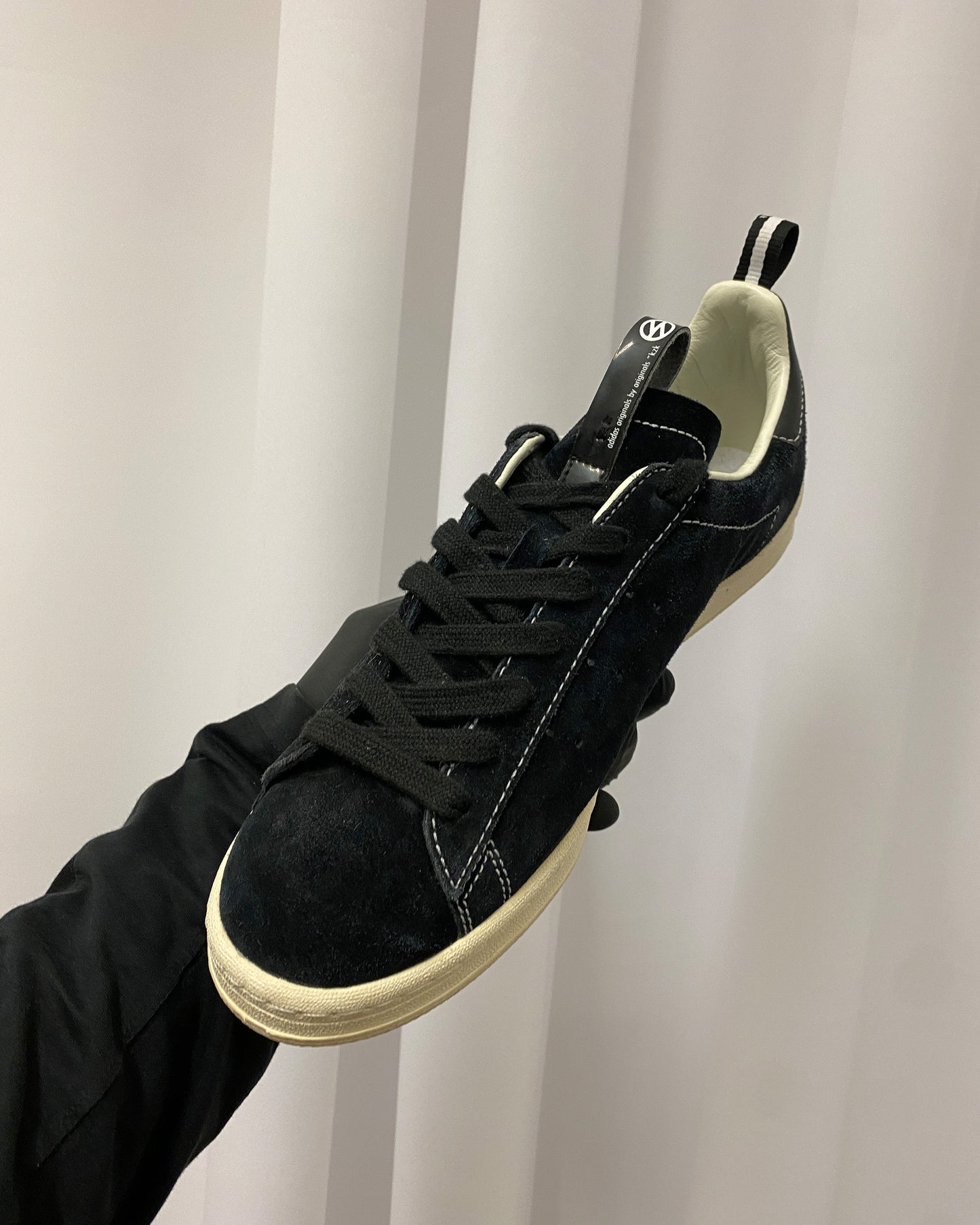 Neighborhood x Kazuki x Adidas 2009 Campus 80s Suede Leather Sneaker Black White