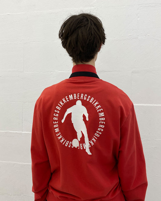 Bikkembergs 2010s Football Zip Track Jacket Red