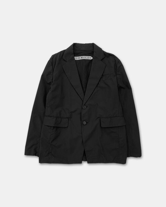 Bikkembergs 1990s Nylon Blazer Jacket Black