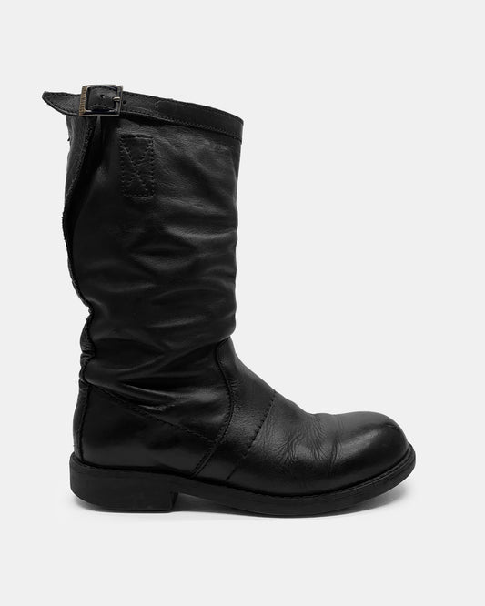 Bikkembergs 2010s Leather Boots Black