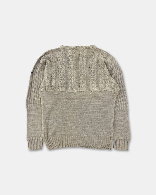 Hugo Boss 1980s Linen Knit Sweater Creme