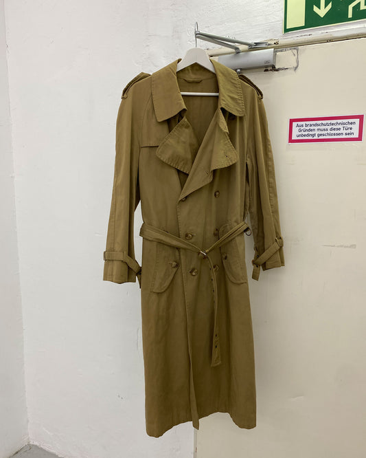 Boss Creation Hugo Boss Paris 1970s Trench Coat Beige
