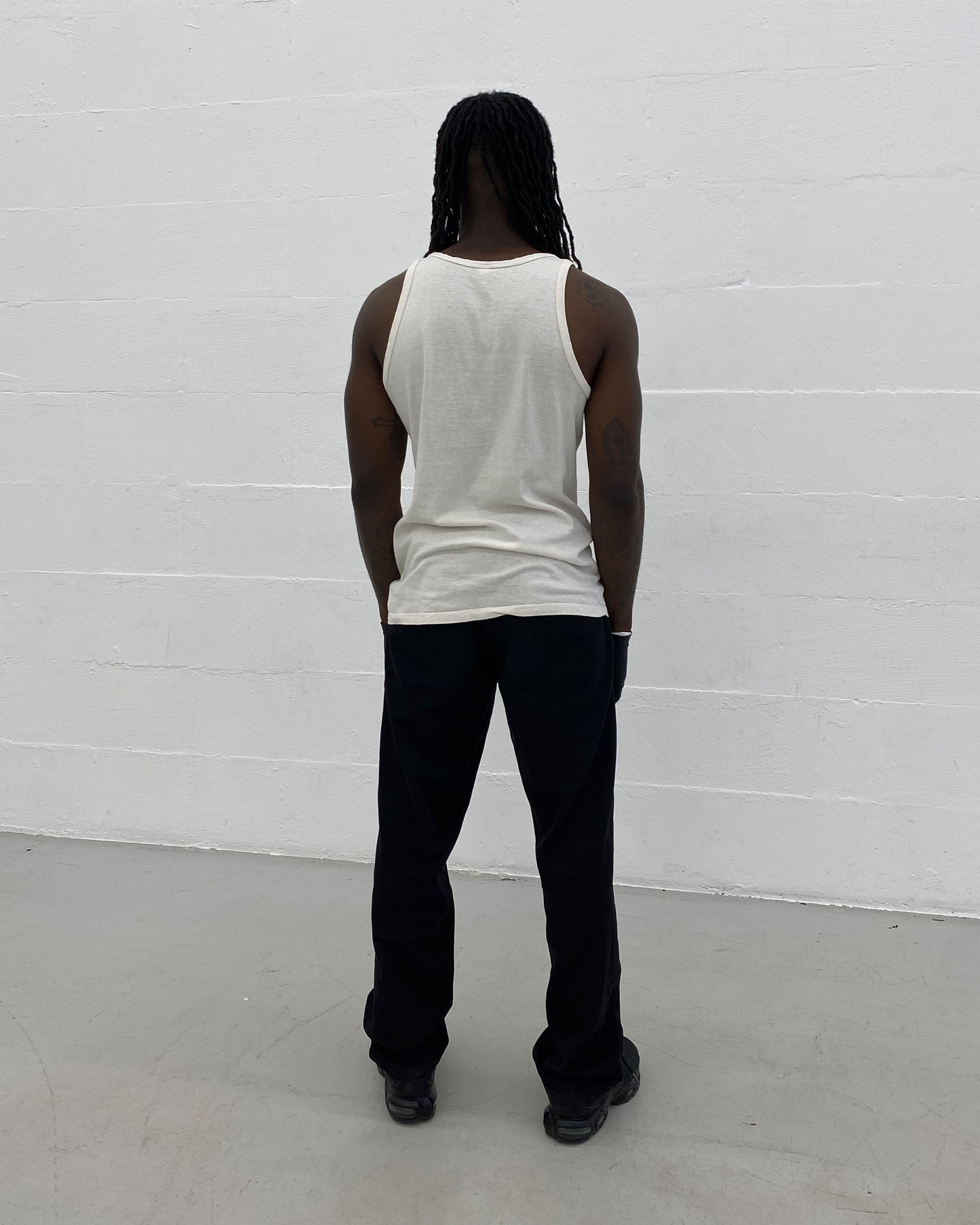 Vintage 1980s German Bundeswehr Tanktop White