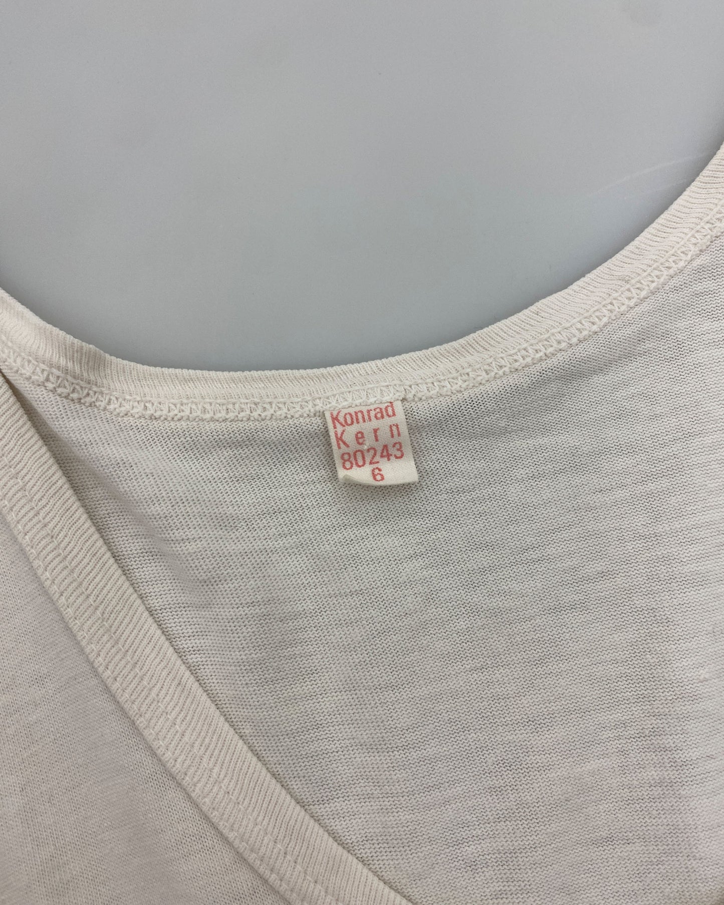 Vintage 1980s German Bundeswehr Tanktop White