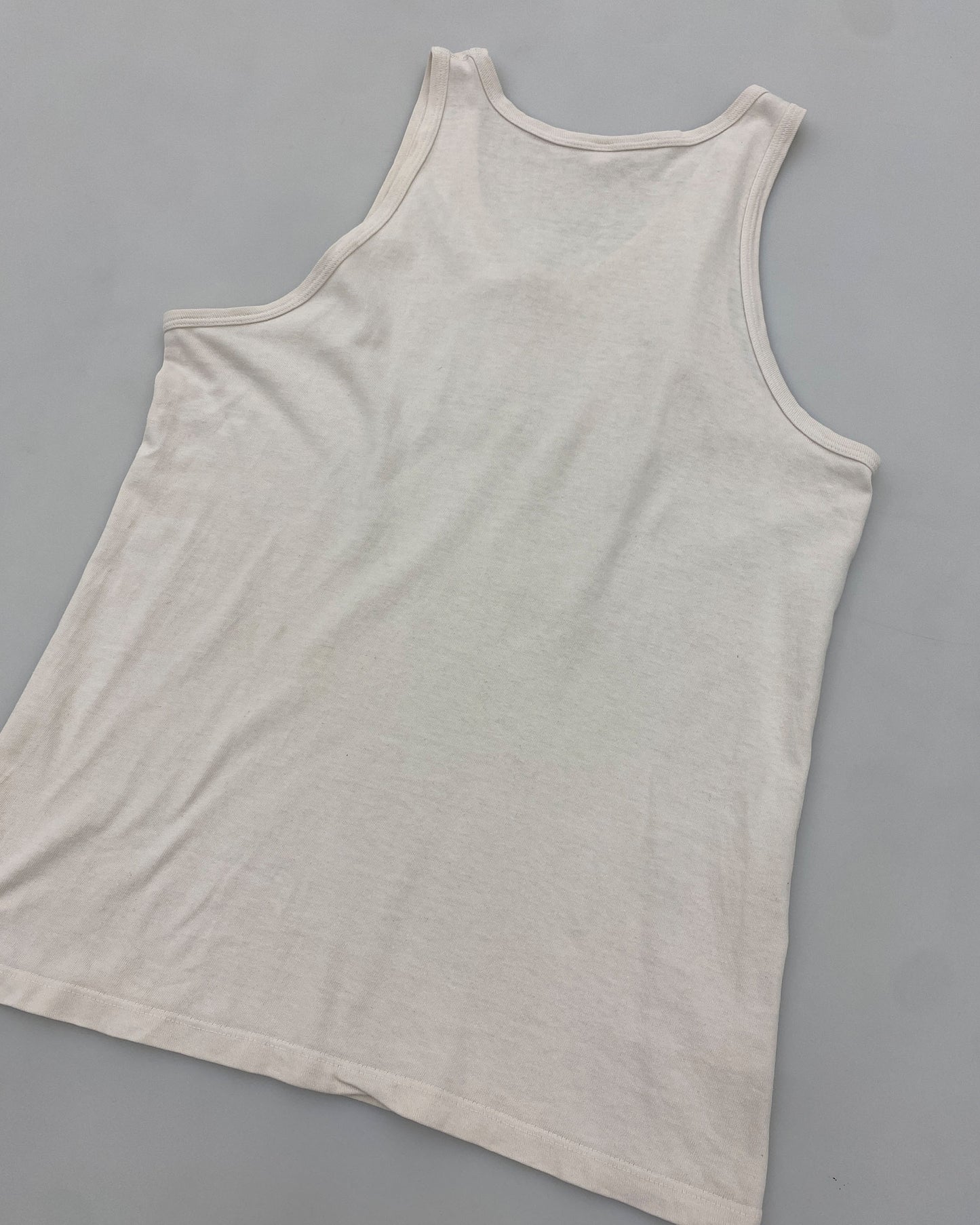 Vintage 1980s German Bundeswehr Tanktop White