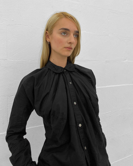 Junya Watanabe Comme des Garçons AW2009 Big Breast Blouse Top Black