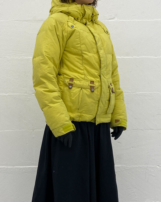 Oakley 2000s Puffer Functional Ski Jacket Dirty Yellow
