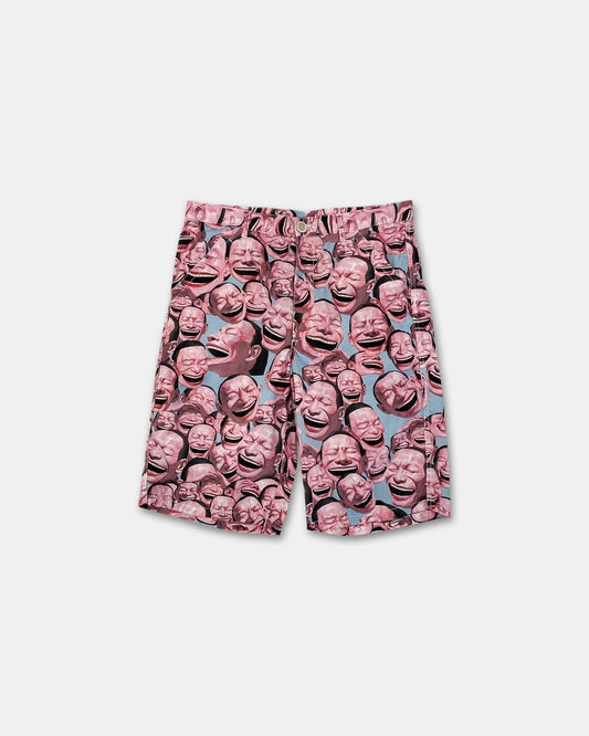 Comme des Garçons Shirt x Yue Minjun SS2021 Laughing Man Shorts Pink