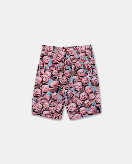 Comme des Garçons Shirt x Yue Minjun SS2021 Laughing Man Shorts Pink
