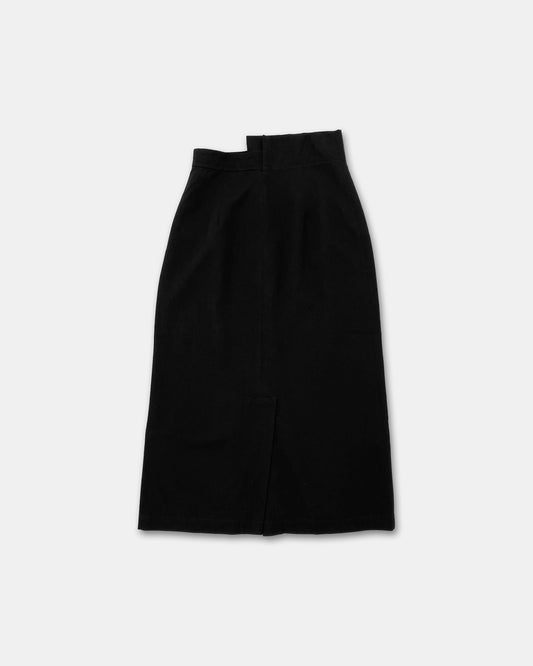 Comme des Garçons 1988 Asymmetrical Wool Skirt Black
