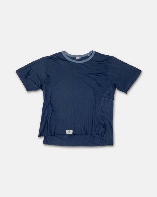 C.P. Company by Massimo Osti 1980s Asymmetrical Pocket T-Shirt Blue