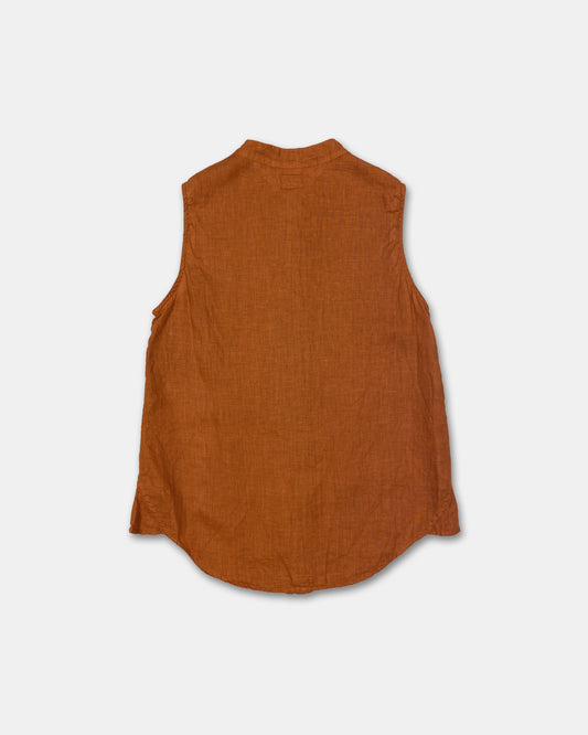 C.P. Company Donna SS2000 Linen Vest Top Orange
