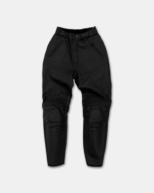 Dainese 1970s Racing Leatherpants Black Yellow