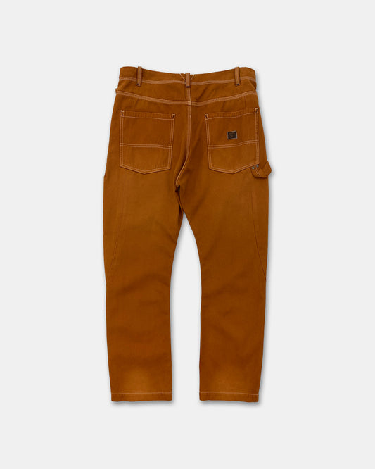 Diesel 2010s Removable Apron Work Denim Ocher Brown