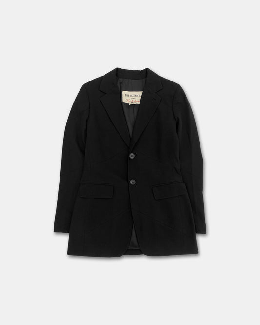 Dirk Bikkembergs Hommes pour la femme 1990s Blazer Jacket Black