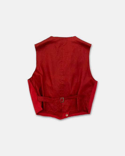Emporio Armani 1980s Double Breasted Vest Red