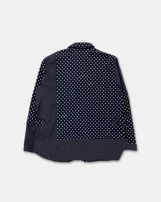 Engineered Garments SS2019 Polka Dot Cotton Blazer Jacket Navy