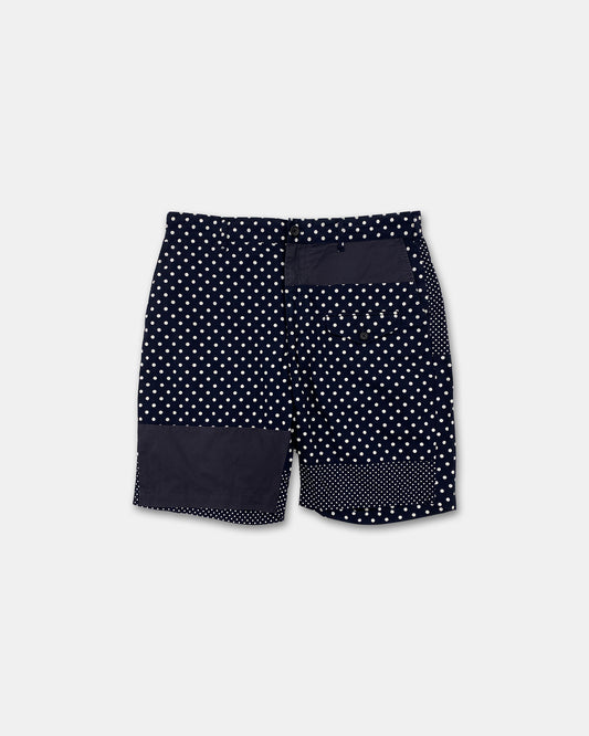 Engineered Garments SS2019 Polka Dot Cotton Shorts Navy