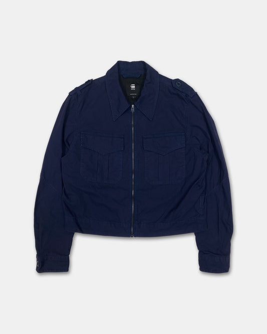 G-Star RAW 2010s Military Officer Blouse Jacket Navy