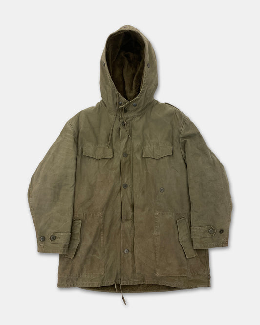 Vintage 1977 German Military 2in1 Parka Jacket Khaki Green