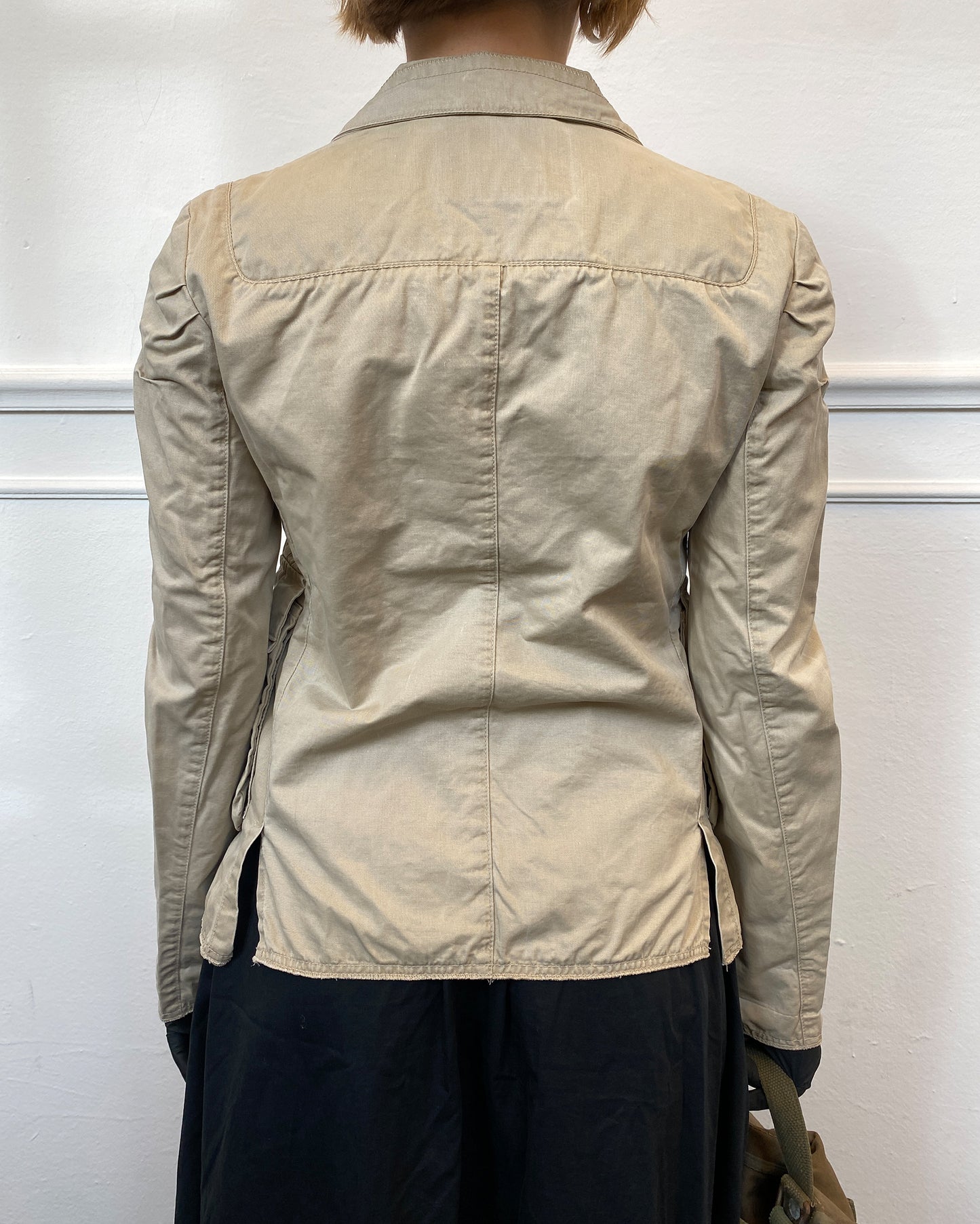 Marithé + François Girbaud 1990s Double Breasted Jacket Beige